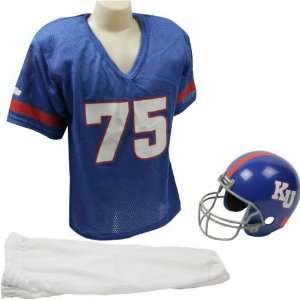   Jayhawks Kids/Youth Football Helmet Uniform Set: Sports & Outdoors