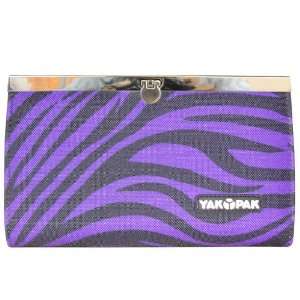    Yak Pak   Latch Wallet   Purple Zebra   1789 524