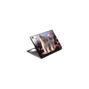  Laptop Protective Skin Cover   Flower Kitty Cats 