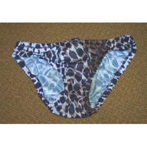  Leopard mens bikini brief underwear medium size 