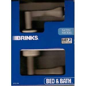  Brinks Bed & Bath Lever Lockset, Satin Nickel