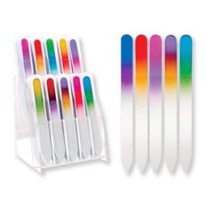   : File with Flair   Durable All Glass Nail File Case Pack 60: Beauty