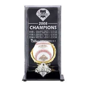   World Series Champs Display Case w/ World Series Baseball: Sports