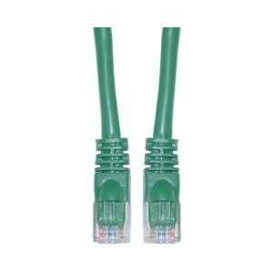  CAT5E, UTP, Crossover, with Molded Boot, 350MHz, Green, 10 
