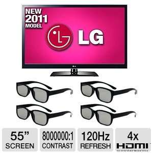  LG 55LW5600 55 1080p 120Hz 3D Apps LED HD Bundle 