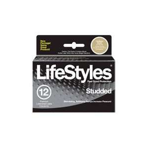 Lifestyles Studded   Lubricated Condoms, 12 pack Health 