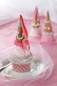 Fairy Princess Hat cupcake Fairy Tale Fortune cupcake Bite sized 