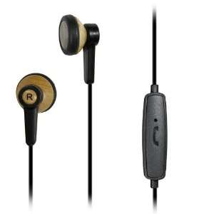 Fortress Brand Hands free Stereo Headset Earpiece With Wooden Earbuds 