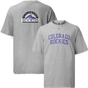   Nike Colorado Rockies Ash Changeup Arched T shirt: Sports & Outdoors