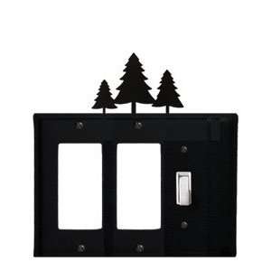  Piecene Trees   Double GFI and Switch Electric Cover