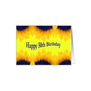  50th Birthday Sunflowers Card Toys & Games
