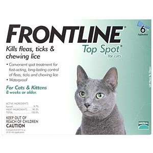  Frontline Top Spot for Cats, Green 12 Tubes: Pet Supplies