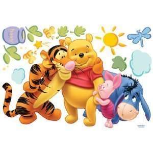 Winnie the Pooh Friends Peel Stick Wall Art Sticker Decal(hugging 