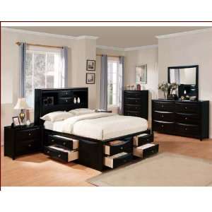  Acme Furniture Bedroom Set in Black AC14125TSET: Home 