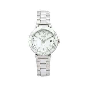  Fossil Womens AM4279 Core Quartz Stainless Steel White 