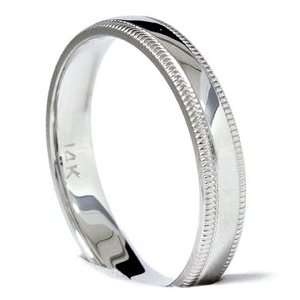 Lowest Prices Guaranteed Solid 14K White Gold High Polished Wedding 