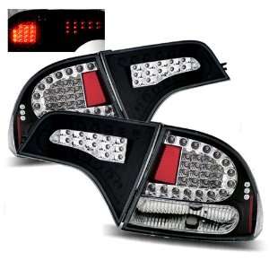  06 08 Honda Civic Sedan Black LED Tail Lights: Automotive