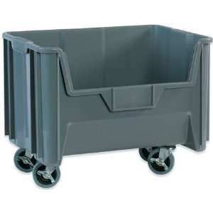    Gray Mobile Giant Stackable Bins (3 Bins/Cs)