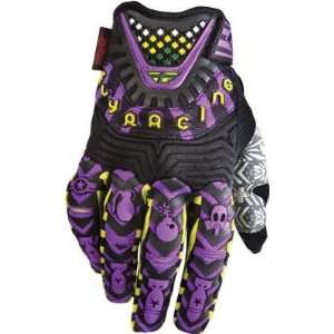   Evolution Motocross Gloves Purple/Black Medium M 365 11809: Automotive