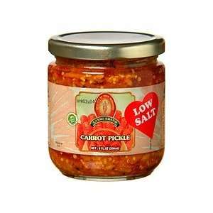 Laxmi Carrot Pickle 9 Fl. Oz (Low Salt) Grocery & Gourmet Food