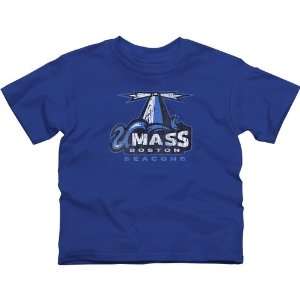  UMass Boston Beacons Youth Distressed Primary T Shirt 