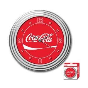  Coca Cola Coke Clock with Chrome Finish 12 inch diameter 