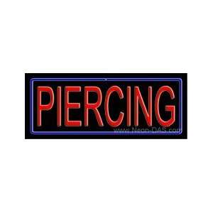  Piercing Neon Sign 13 x 32: Home Improvement