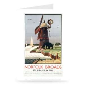  Norfolk Broads   By Rail   Greeting Card (Pack of 2)   7x5 
