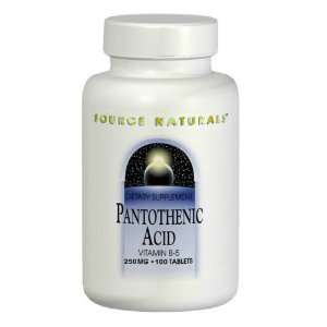  Pantothenic Acid 100 Tabs 250 Mg (Vitamin B5) Health 