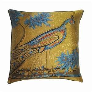  Filos MMF201004 710 Mosaic Peacock Decorative Pillow: Home 