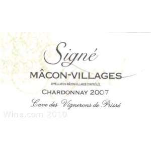  Vignerons des Terres Secretes Macon Villages Chardonnay 