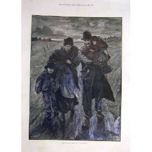  1886 Out Of Work MCormick Family Travellers Print