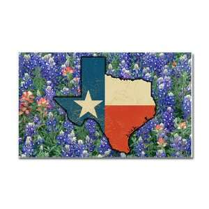  Car Magnet 20 x 12 Texas Flag Bluebonnets: Everything Else