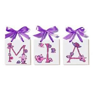  Lil Tea Party Personalized Name Tile Toys & Games