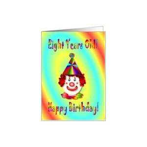  Birthday Eight Year Old   Clown Card Toys & Games