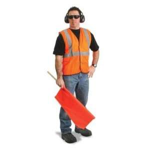  Orange Polyester Mesh Economy Class 2 Vest With Front Hook 
