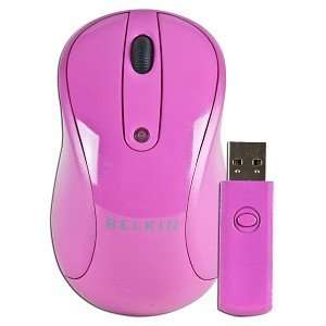  Belkin F5L075 USB 127 2.4GHz Wireless Optical Mouse Pink 