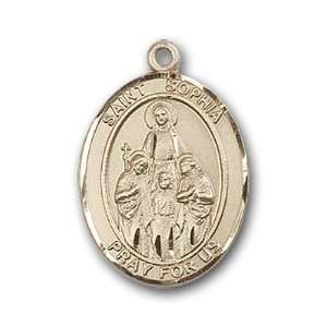  12K Gold Filled St. Sophia Medal Jewelry