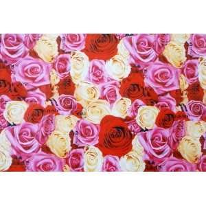  Gift Wrapping Paper   Colorful Roses 