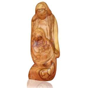  14cm Holy Family Olive Wood Figure 