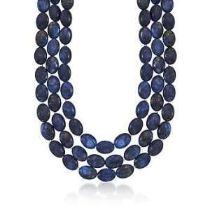  Lapis Bead Necklace In 14kt Yellow Gold Jewelry