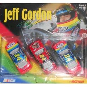   Jeff Gordon Kelloggs Frosted Mini Wheats 3 Pack Cars 1:64 # 24 1997