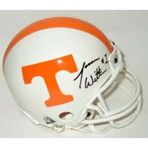   Autographed Mini Helmet   Tennessee Vols Schutt: Sports & Outdoors