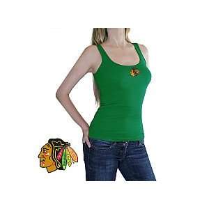   Chicago Blackhawks St. Patricks Womens Tank Top 