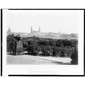    Dresden from the Japanese Gardens,Germany,1860s: Home & Kitchen