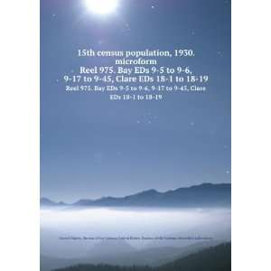  15th census population, 1930. microform. Reel 975. Bay EDs 