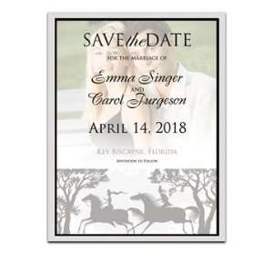  170 Save the Date Cards   Horse Chase Dusk: Office 