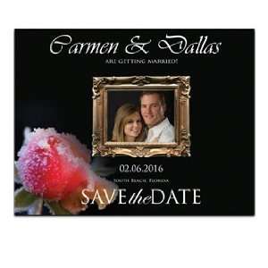  190 Save the Date Cards   Dawn Frosted Rose: Office 