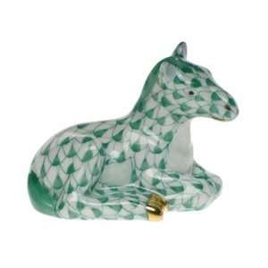  Herend Mini Horse Green Fishnet