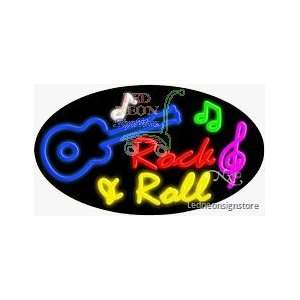   Rock and Roll Neon Sign 17 Tall x 30 Wide x 3 Deep: Everything Else